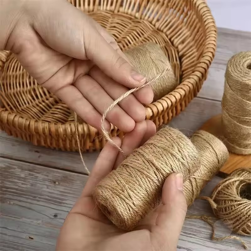 100M Natural Vintage Jute Rope - Twine Jute Natural recension och pris