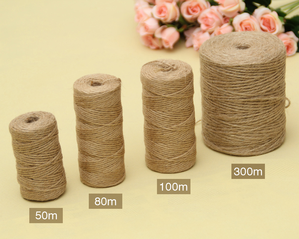 50/80/100Meters Natural Vintag - Twine Jute Natural recension och pris