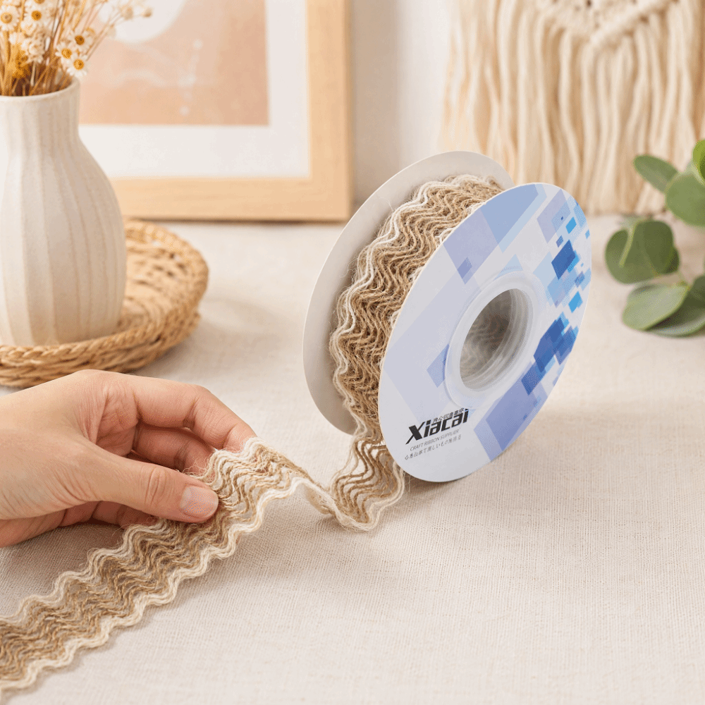 Boho Jute Burlap Ribbon Natura - Twine Jute Natural recension och pris