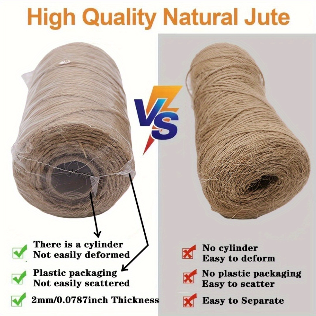 Natural Vintage Rope Jute Ribb - Twine Jute Natural recension och pris