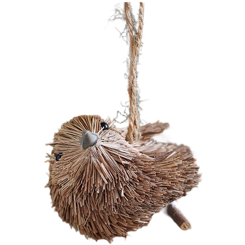 Natural Straw And Foam Elk Orn - Twine Jute Natural recension och pris