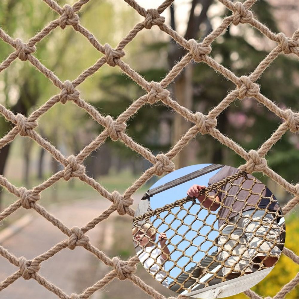Hemp Rope Climbing Net Nature  - Twine Jute Natural recension och pris